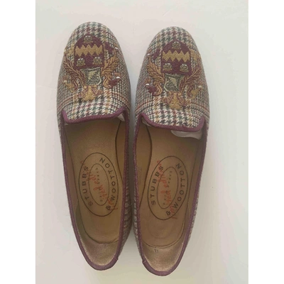 Pre-owned Stubbs & Wootton Tweed Flats In Multicolour