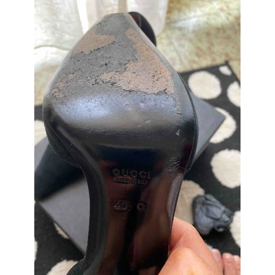 Pre-owned Gucci Heels In Black