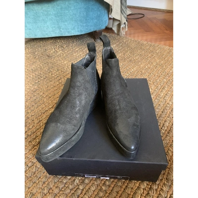 Pre-owned Marsèll Black Suede Ankle Boots