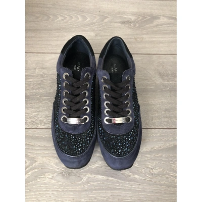 Pre-owned Kurt Geiger Trainers In Navy