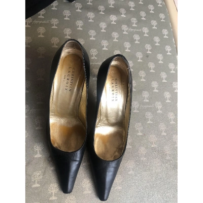 Pre-owned Christian Lacroix Leather Heels In Black