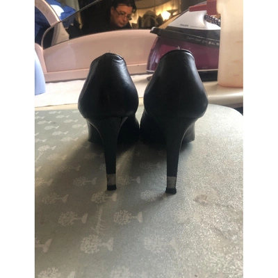 Pre-owned Christian Lacroix Leather Heels In Black