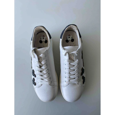 Pre-owned Moa Master Of Arts White Leather Trainers