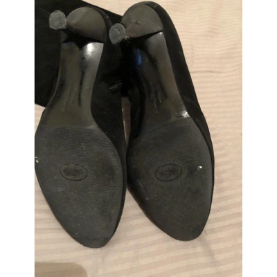 Pre-owned Ferragamo Boots In Black