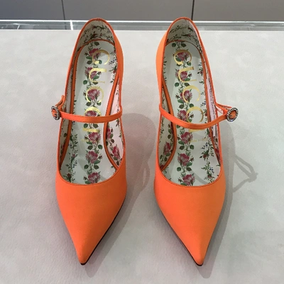 GUCCI Pre-owned Cloth Heels In Orange
