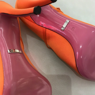 GUCCI Pre-owned Cloth Heels In Orange