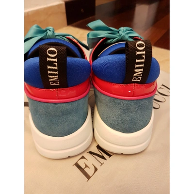 Pre-owned Emilio Pucci Trainers In Blue