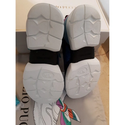 Pre-owned Emilio Pucci Trainers In Blue
