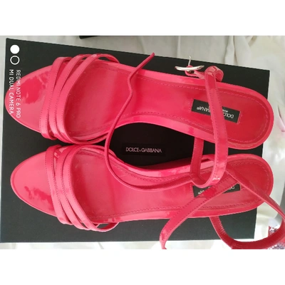 Pre-owned Dolce & Gabbana Leather Sandals