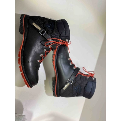 Pre-owned Rossignol Black Leather Ankle Boots