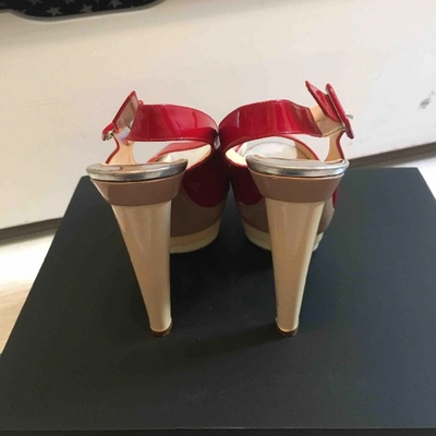 Pre-owned Christian Louboutin Red Patent Leather Heels