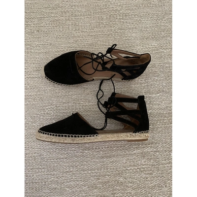 Pre-owned Aquazzura Black Suede Espadrilles