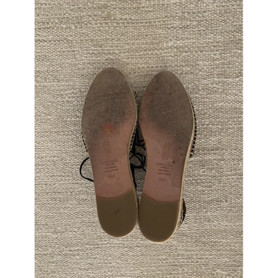 Pre-owned Aquazzura Black Suede Espadrilles