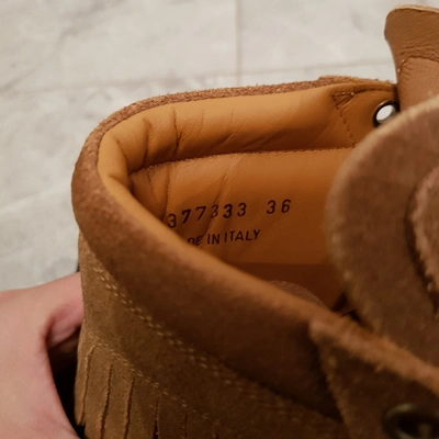 Pre-owned Saint Laurent Trainers In Camel
