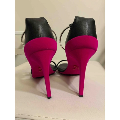 Pre-owned Off-white Black Leather Heels