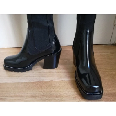 Pre-owned Louis Vuitton Limitless Black Leather Boots