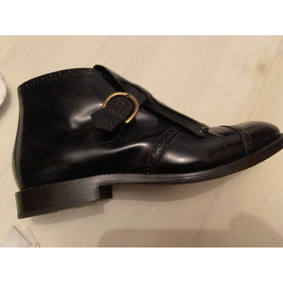 Pre-owned Marc Jacobs Black Leather Ankle Boots