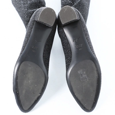 Pre-owned Giuseppe Zanotti Black Cloth Boots