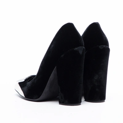Pre-owned Giambattista Valli Black Velvet Heels