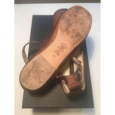 Pre-owned Mauro Grifoni Leather Ballet Flats