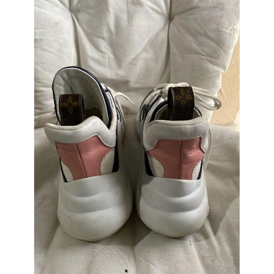 Pre-owned Louis Vuitton Archlight Cloth Trainers In Pink