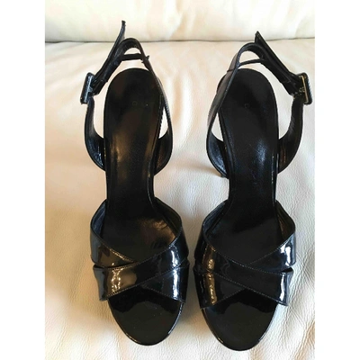 Pre-owned Barbara Bui Black Patent Leather Sandals