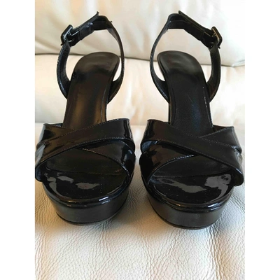 Pre-owned Barbara Bui Black Patent Leather Sandals