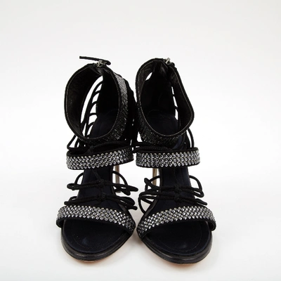 Pre-owned Giuseppe Zanotti Black Cloth Heels