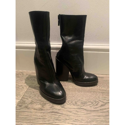 Pre-owned Haider Ackermann Black Leather Ankle Boots