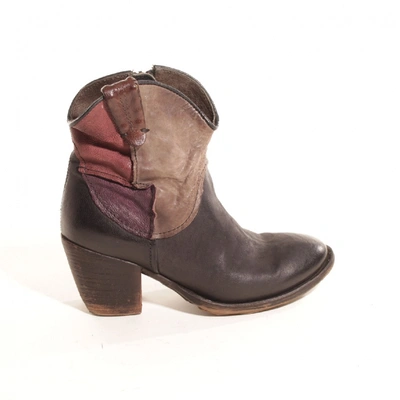 Pre-owned As98 Multicolour Leather Ankle Boots