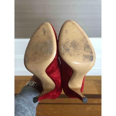 Pre-owned Casadei Heels In Red