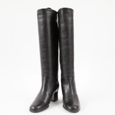 Pre-owned Chanel Black Leather Boots