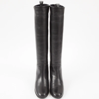 Pre-owned Chanel Black Leather Boots