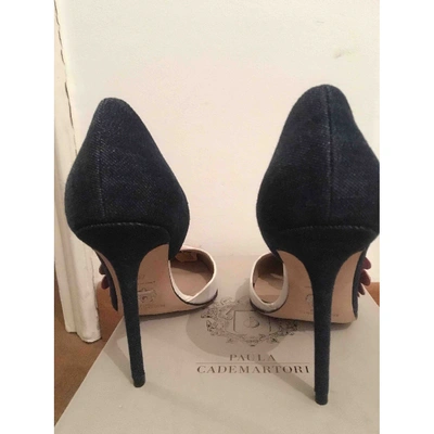 Pre-owned Paula Cademartori Cloth Heels In Blue