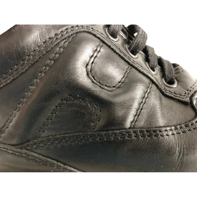 Pre-owned Hogan Black Leather Trainers