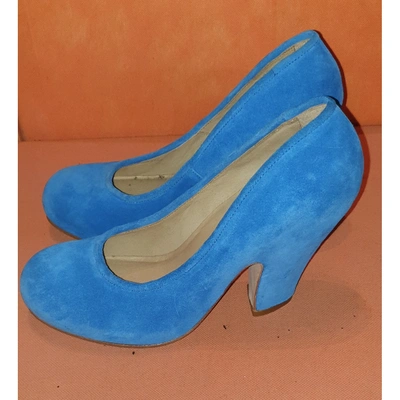 Pre-owned Bernhard Willhelm Heels In Turquoise