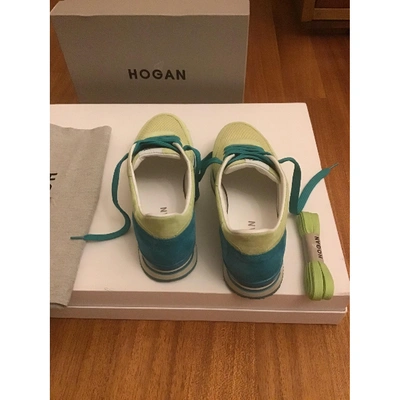 Pre-owned Hogan Trainers In Green