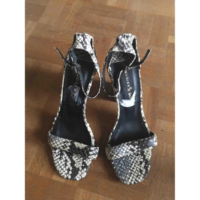 Pre-owned Rodolphe Menudier Grey Python Sandals