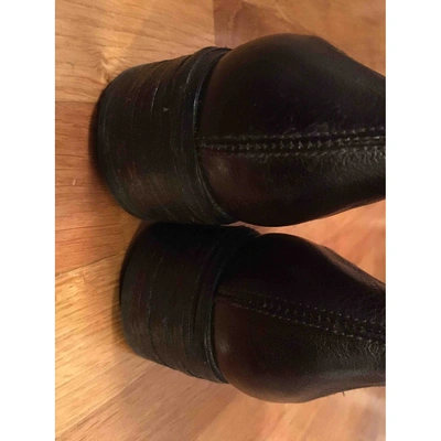 Pre-owned Raparo Leather Ankle Boots In Brown