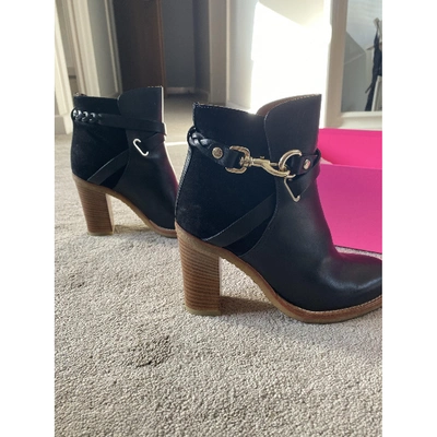 Pre-owned Mulberry Black Leather Ankle Boots