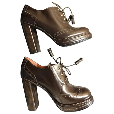 Pre-owned Marc By Marc Jacobs Brown Leather Heels