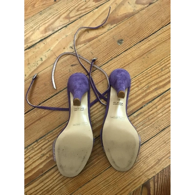 Pre-owned Marc Jacobs Purple Suede Sandals