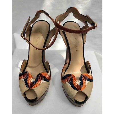 Pre-owned Vionnet Leather Sandals In Multicolour