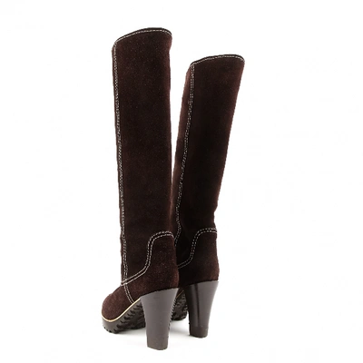 Pre-owned Sergio Rossi Brown Suede Boots