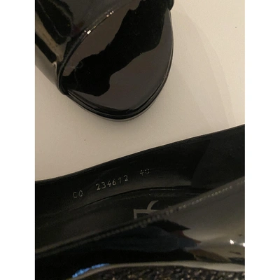 Pre-owned Saint Laurent Patent Leather Heels In Black