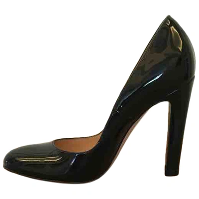 Pre-owned Gianvito Rossi Black Patent Leather Heels
