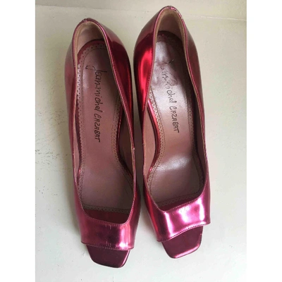 Pre-owned Jean-michel Cazabat Leather Heels In Pink