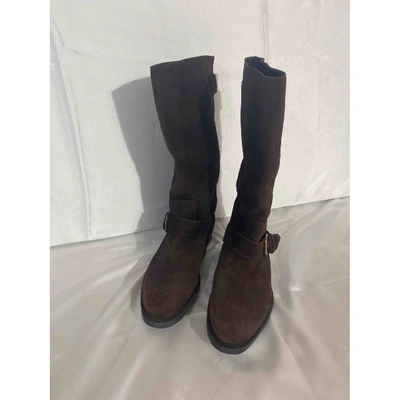 Pre-owned Fratelli Rossetti Boots In Brown