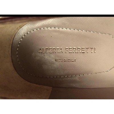 Pre-owned Alberta Ferretti Leather Heels In Black