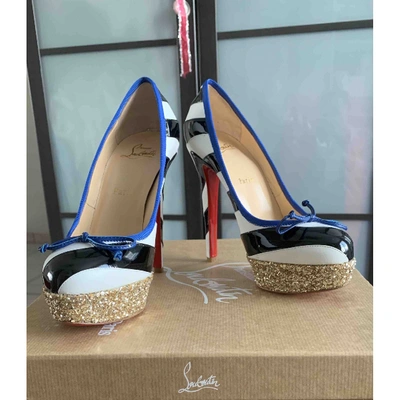 Pre-owned Christian Louboutin Bianca Leather Heels In Multicolour